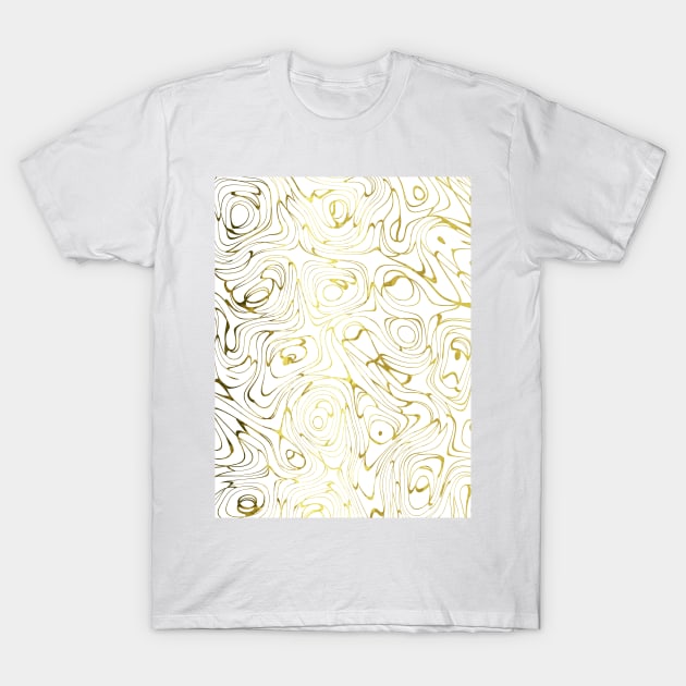 GOLD Evolution Abstract Art T-Shirt by SartorisArt1